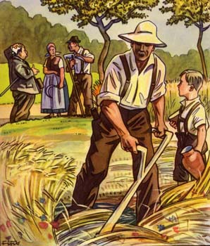 How a German Farmer was Driven From his Home and Farm illustration